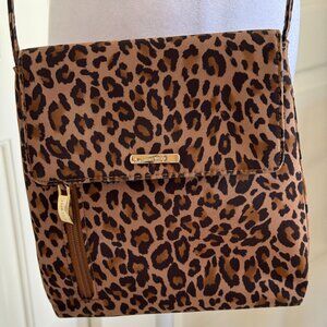 Nine West Leopard Print Crossbody Wallet Purse (Small)